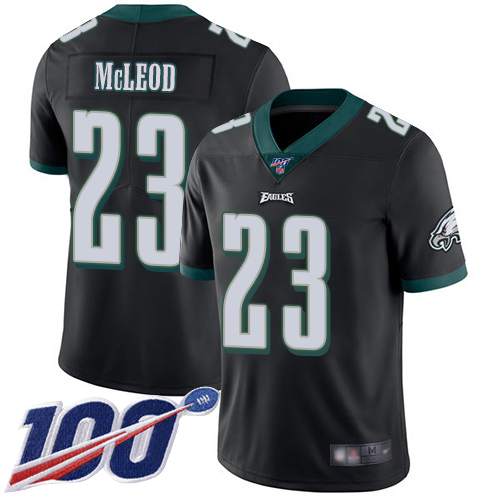 Men Philadelphia Eagles #23 Rodney McLeod Black Alternate Vapor Untouchable NFL Jersey Limited Player 100th->nfl t-shirts->Sports Accessory